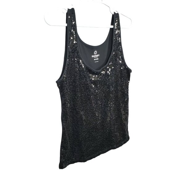 Old Navy Tops - Old Navy Womens XXL Top Tank Sequin Scoop Sparkly Party Wear Lightweight Layer